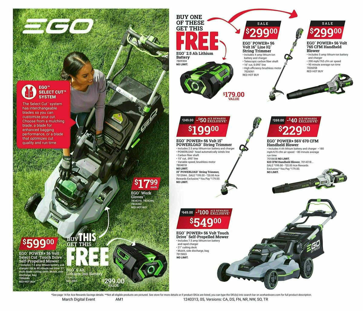 Ace Hardware Spring Event Weekly Ad from March 13