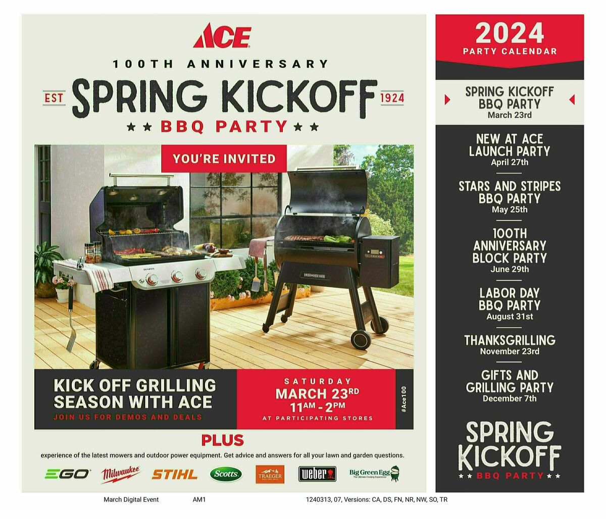 Ace Hardware Spring Event Weekly Ad from March 13