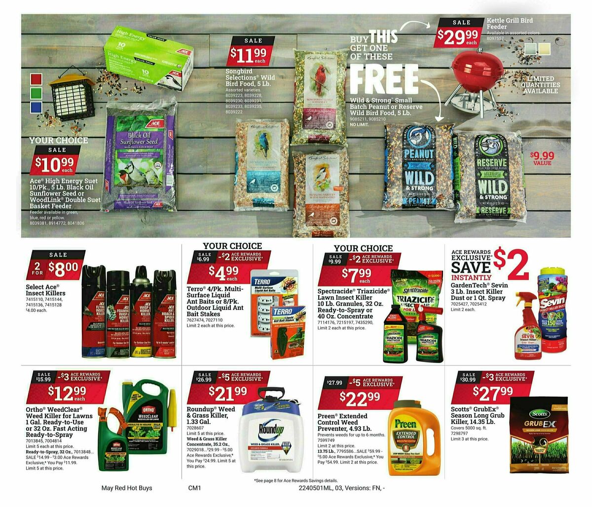 Ace Hardware Red Hot Buys Weekly Ad from May 1