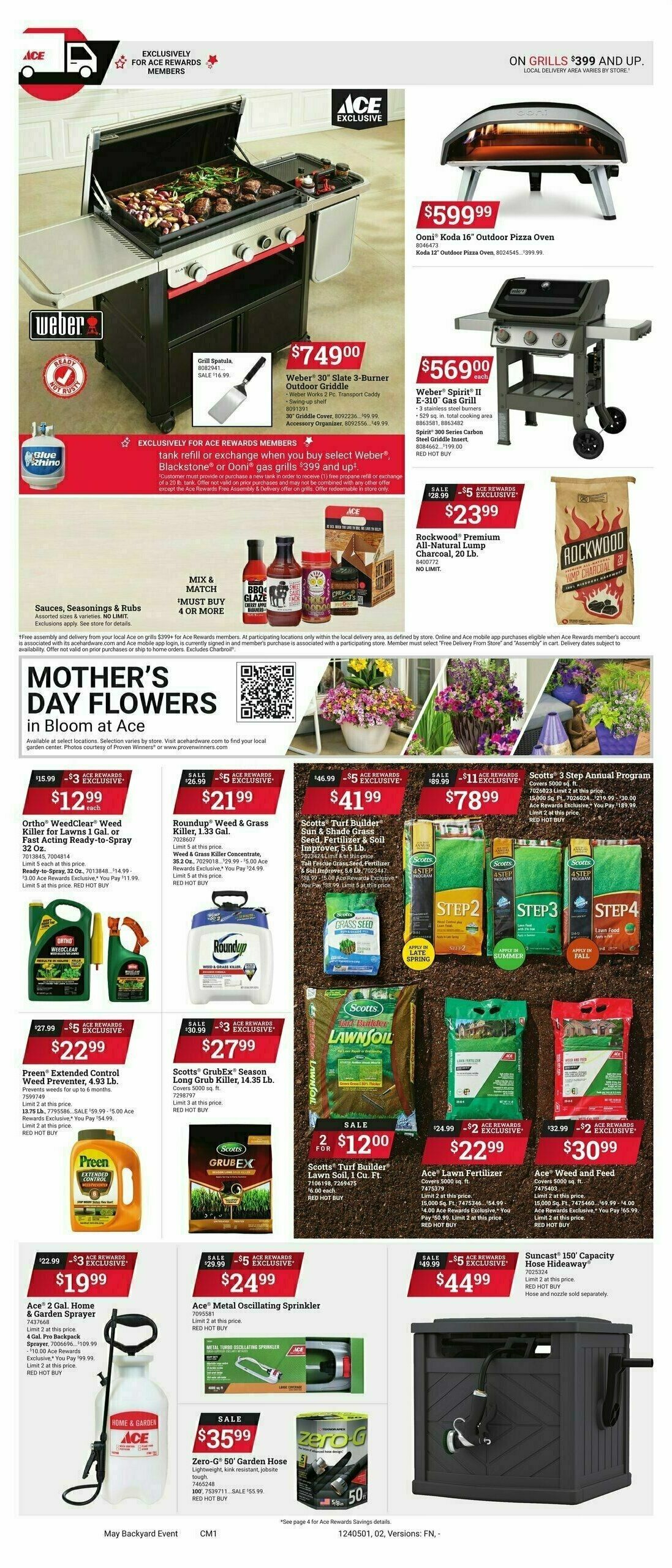 Ace Hardware Backyard Event Weekly Ad from May 1