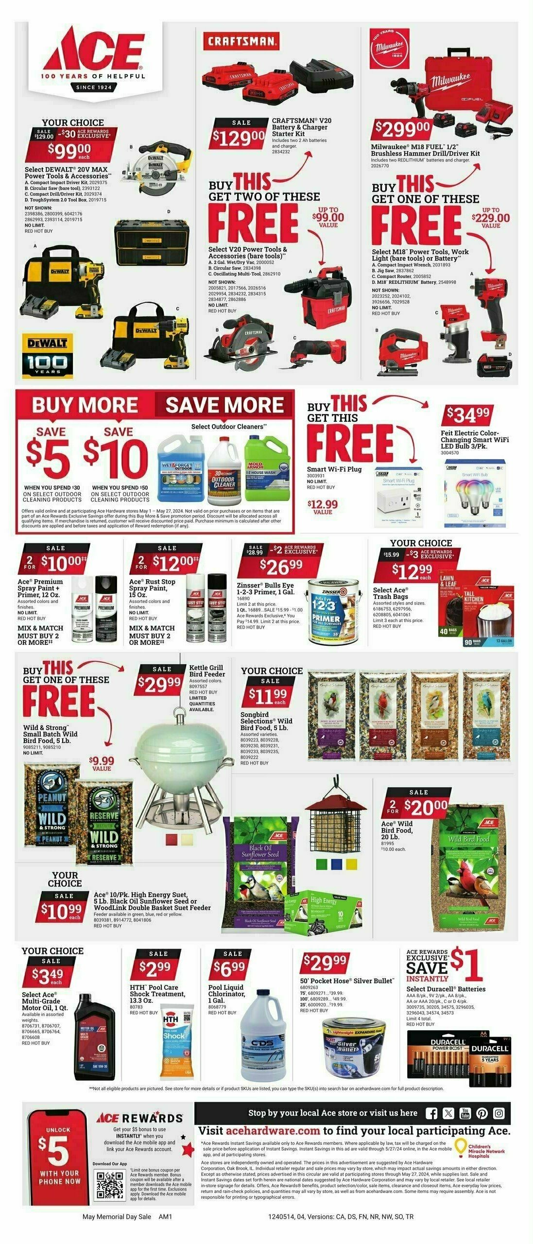 Ace Hardware Memorial Day Weekly Ad from May 14