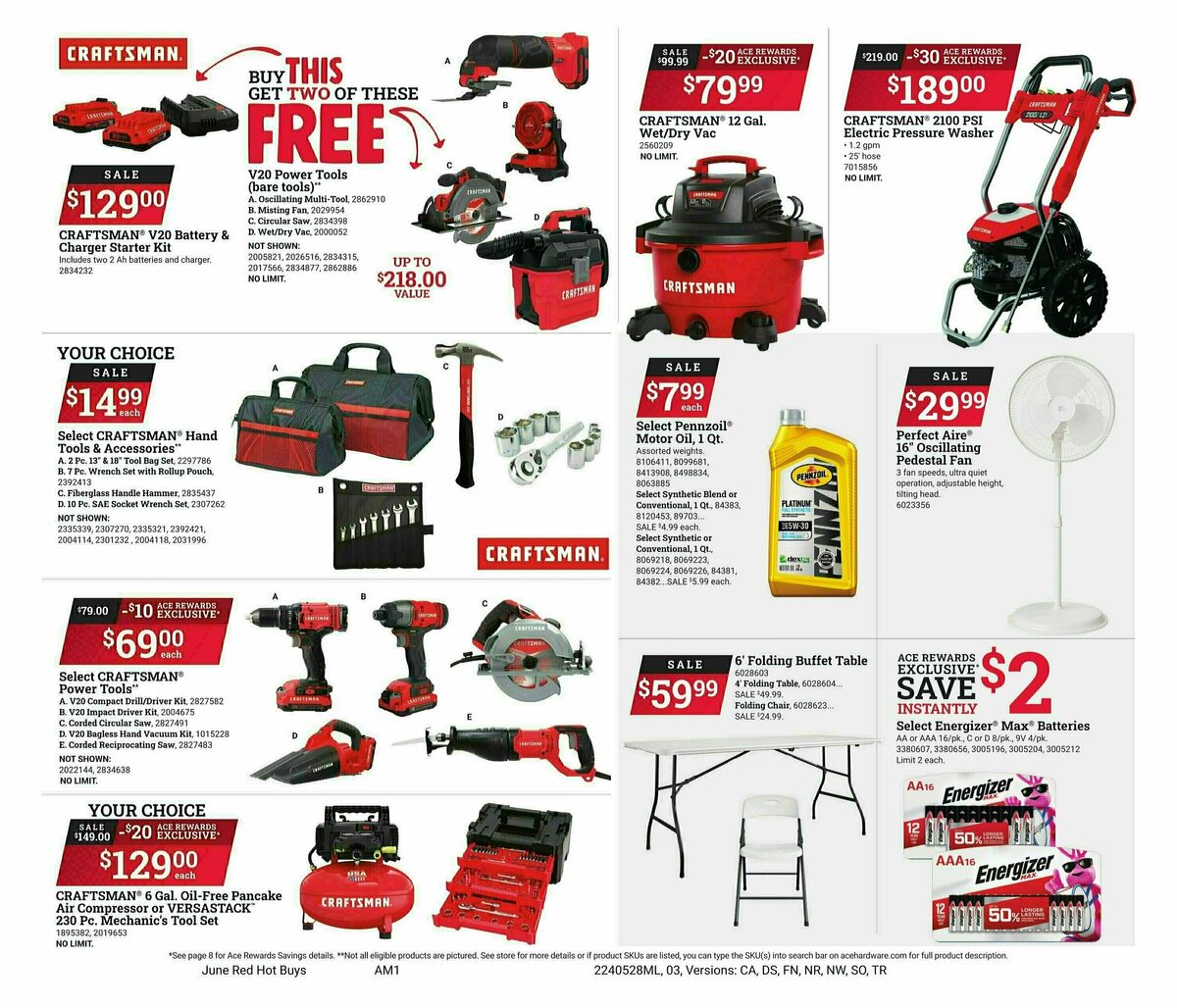 Ace Hardware Red Hot Buys Weekly Ad from May 28