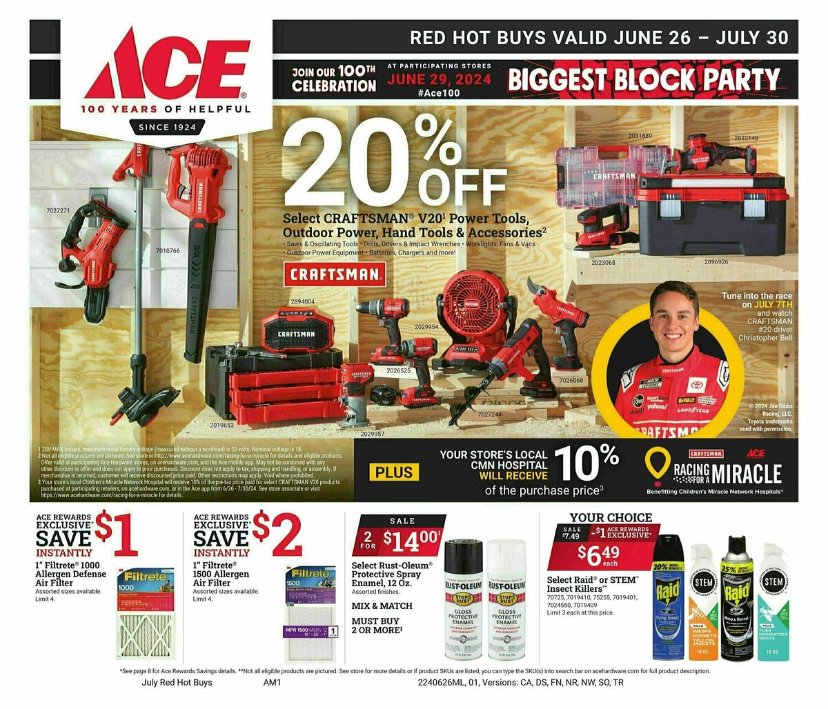 Ace Hardware Red Hot Buys Weekly Ad from June 26