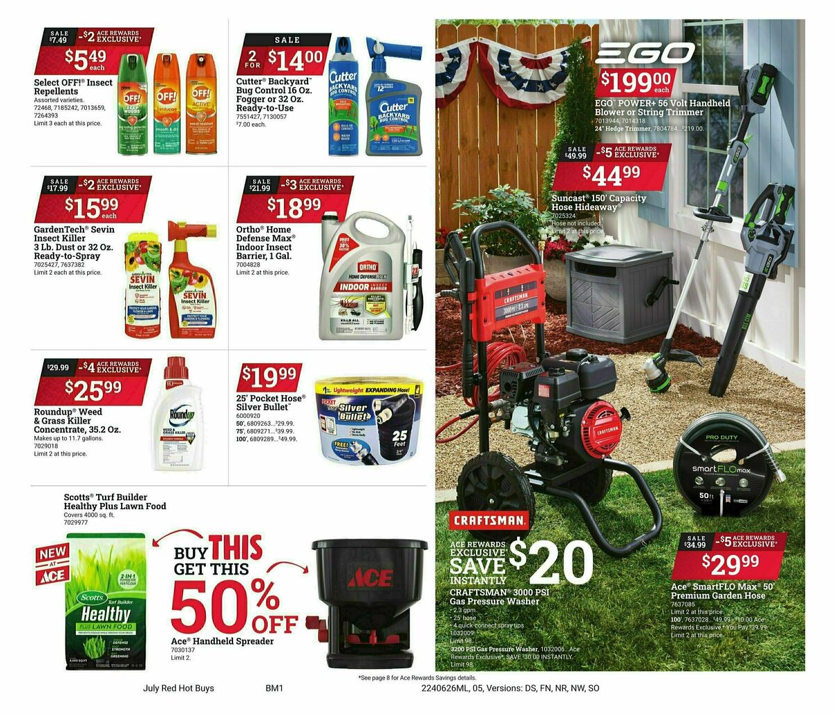 Ace Hardware Red Hot Buys Weekly Ad from June 26