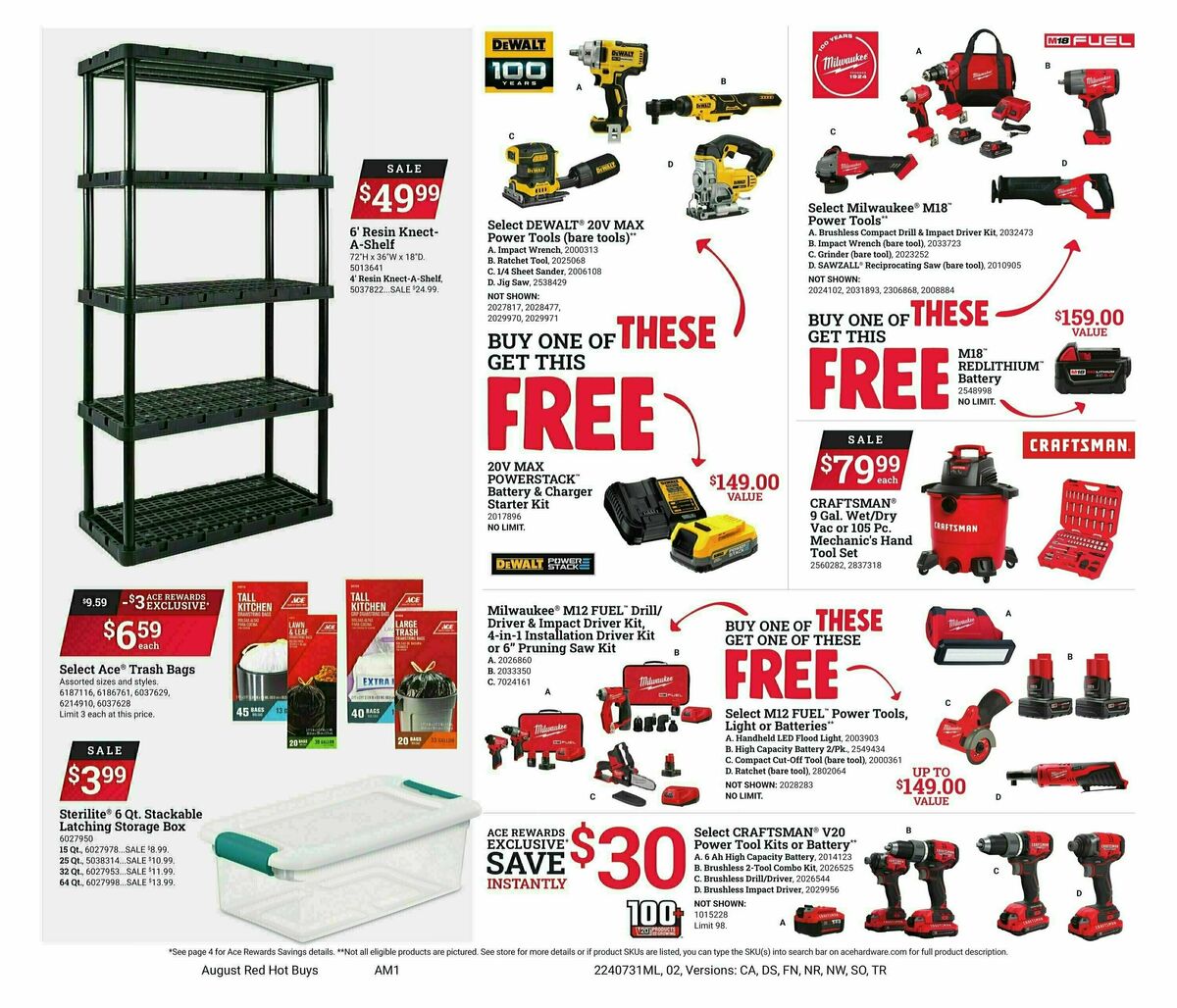 Ace Hardware Red Hot Buys Weekly Ad from July 31