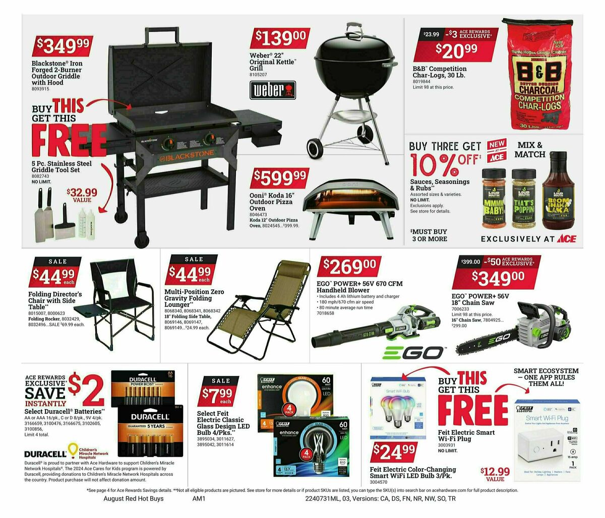 Ace Hardware Red Hot Buys Weekly Ad from July 31