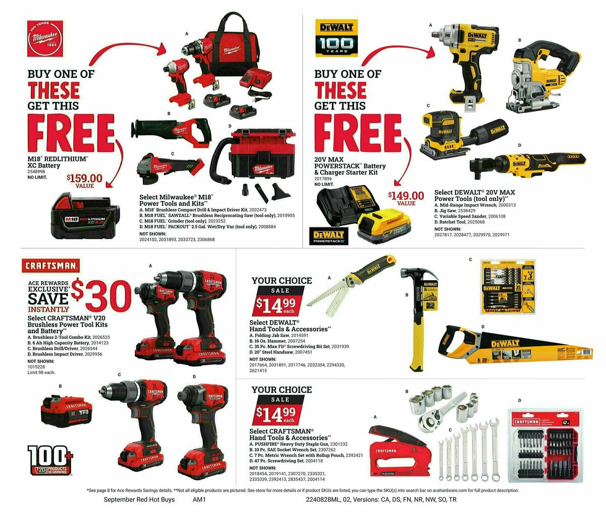 Ace Hardware Red Hot Buys Weekly Ad from August 28