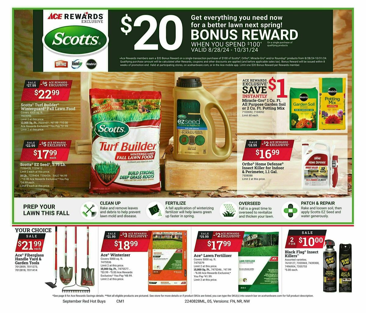 Ace Hardware Red Hot Buys Weekly Ad from August 28