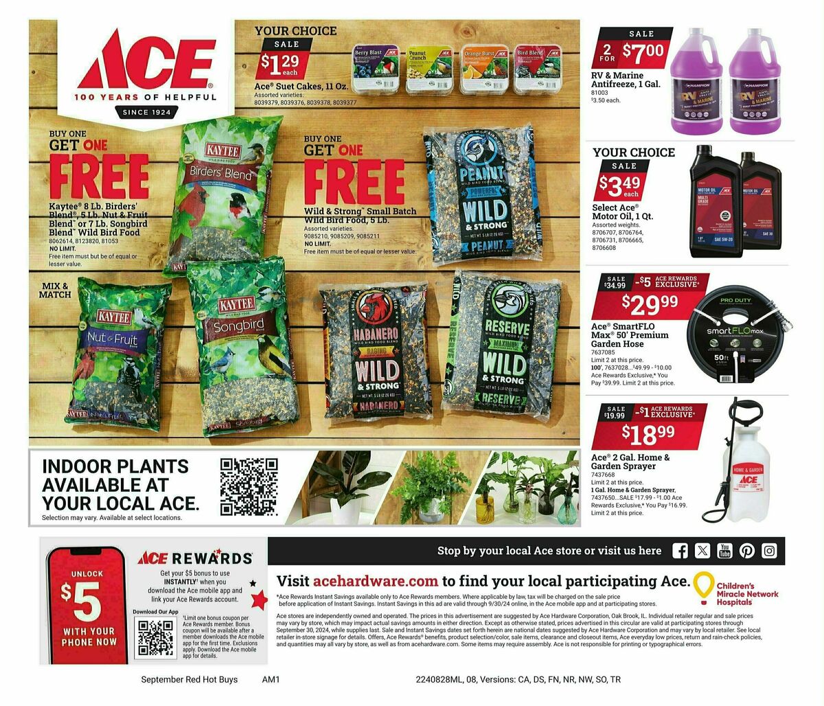 Ace Hardware Red Hot Buys Weekly Ad from August 28