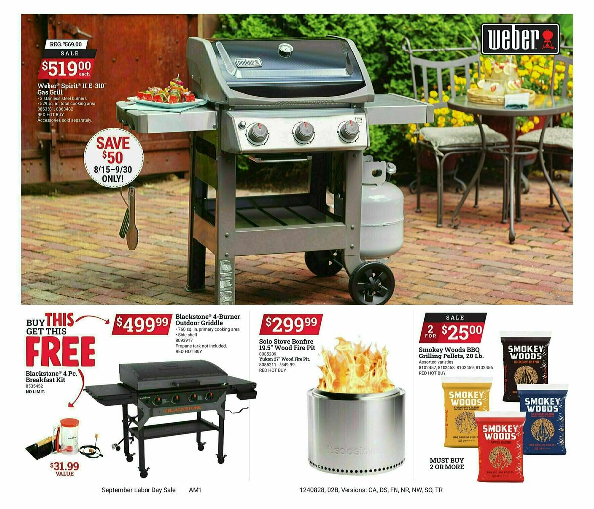 Ace Hardware Labor Day Event Weekly Ad from August 28