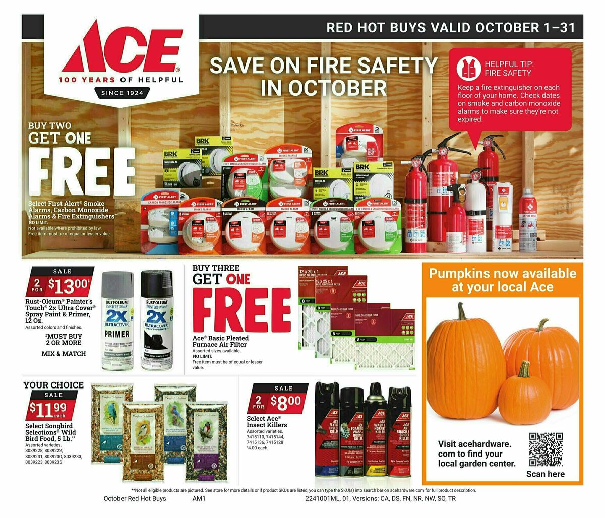 Ace Hardware Red Hot Buys Weekly Ad from October 1