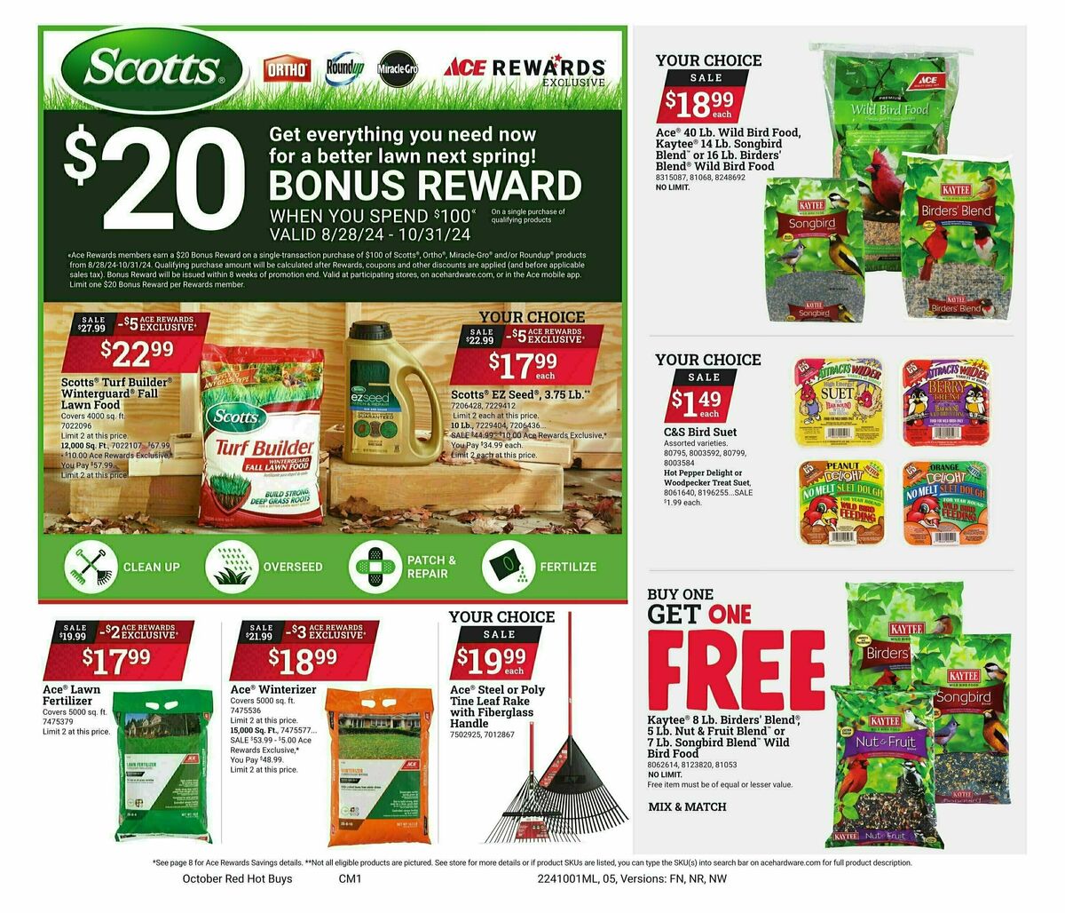 Ace Hardware Red Hot Buys Weekly Ad from October 1