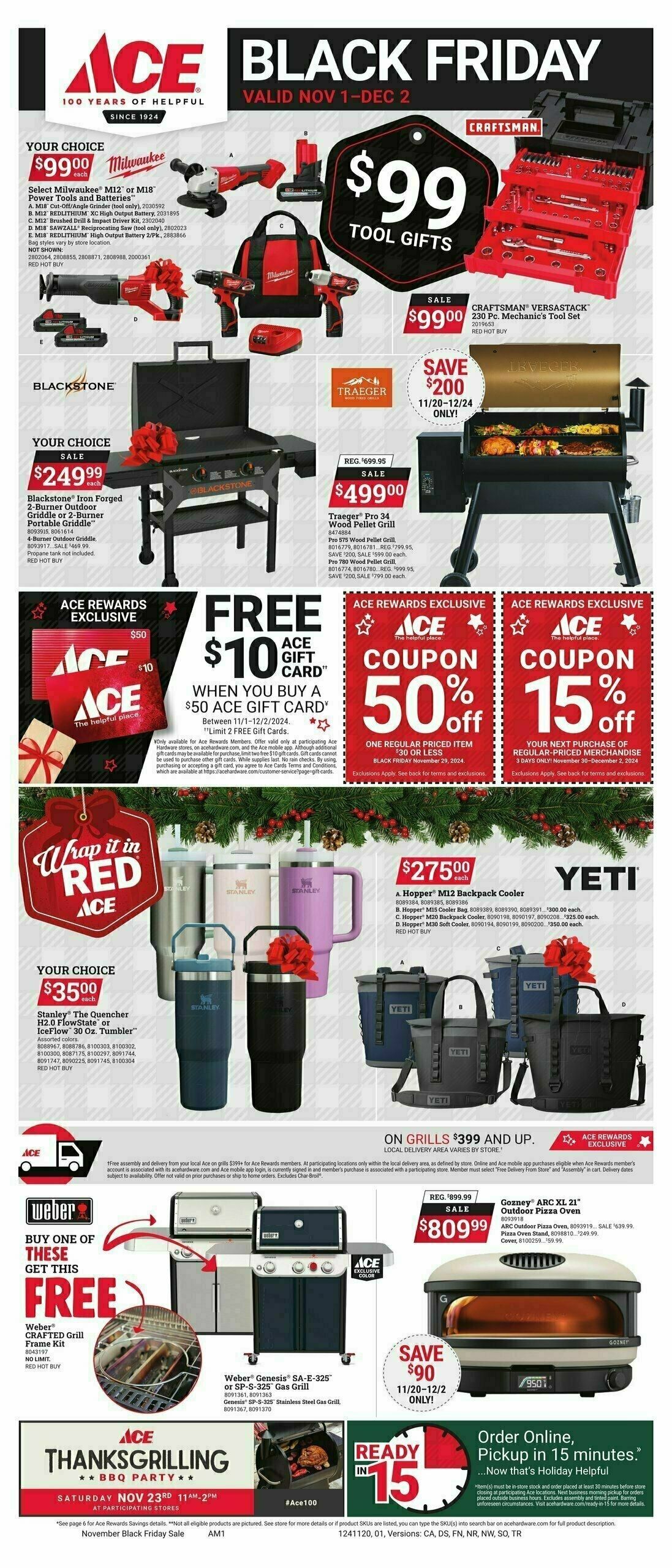 Ace Hardware Black Friday Weekly Ad from November 1