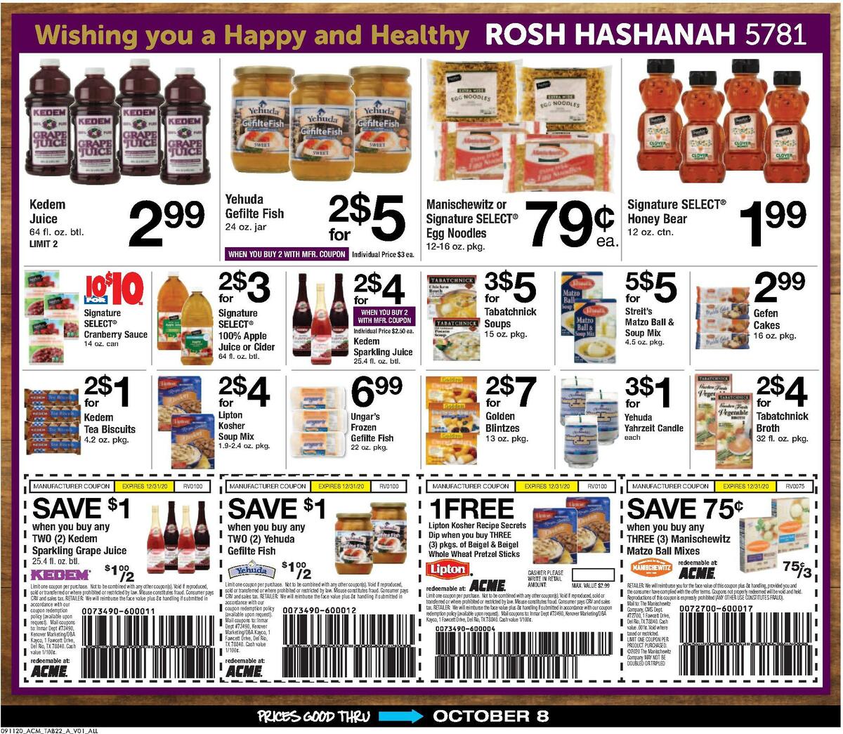 ACME Markets Big Book Weekly Ad from September 11