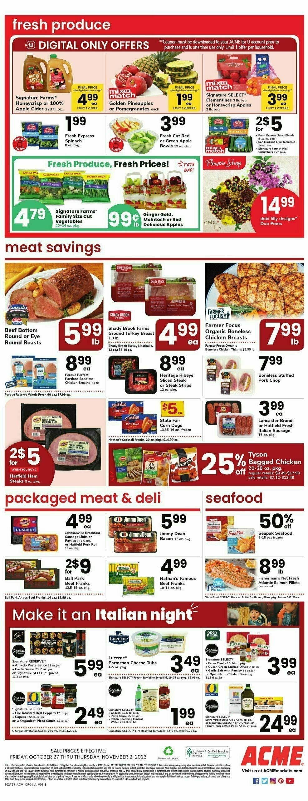 ACME Markets Weekly Ad from October 27