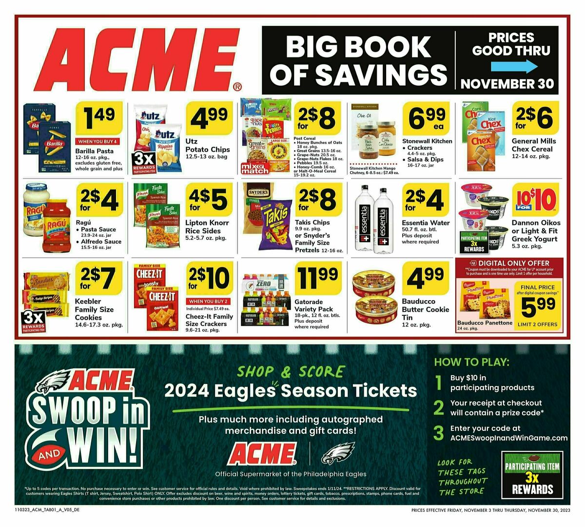 ACME Markets Big Book of Savings Weekly Ad from November 3