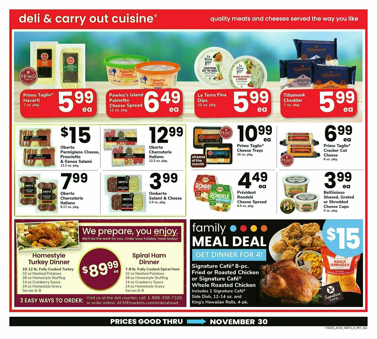 ACME Markets Big Book of Savings Weekly Ad from November 3