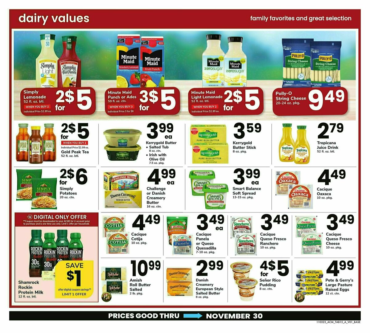 ACME Markets Big Book of Savings Weekly Ad from November 3