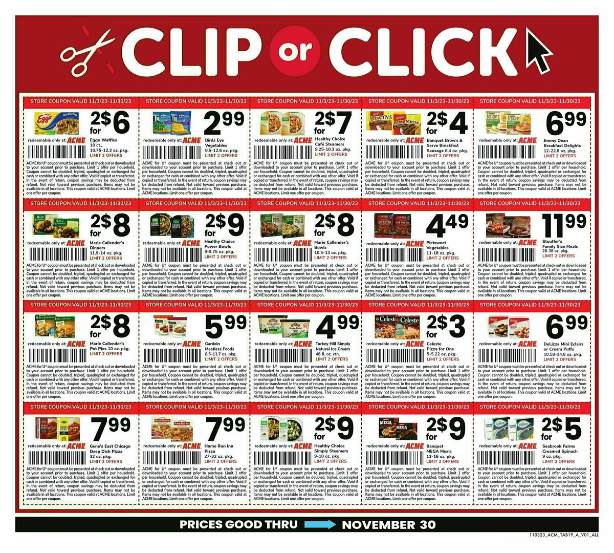 ACME Markets Big Book of Savings Weekly Ad from November 3