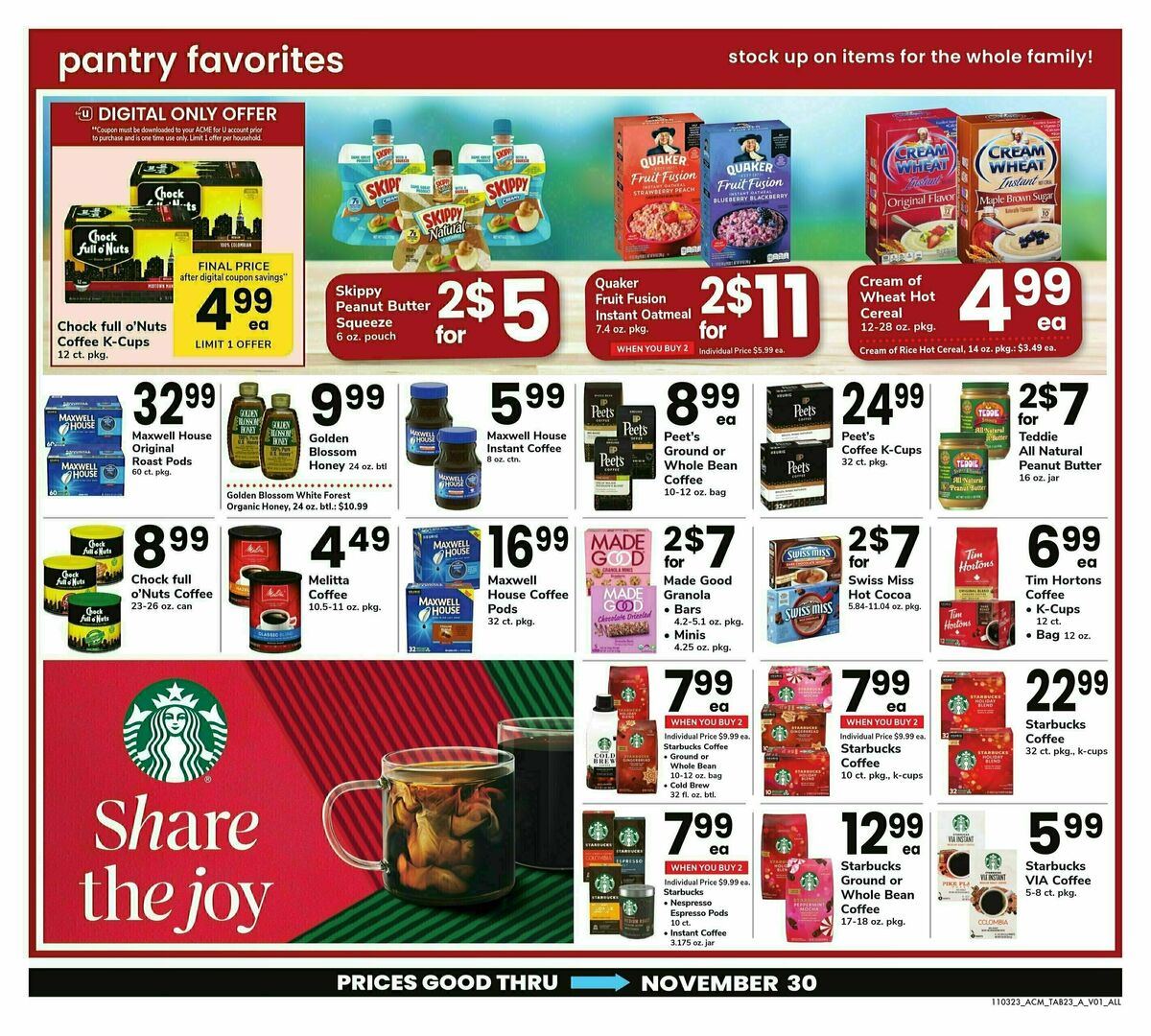 ACME Markets Big Book of Savings Weekly Ad from November 3