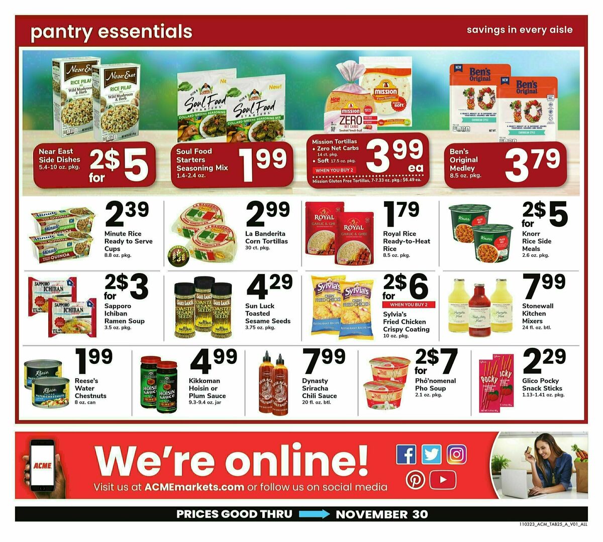 ACME Markets Big Book of Savings Weekly Ad from November 3