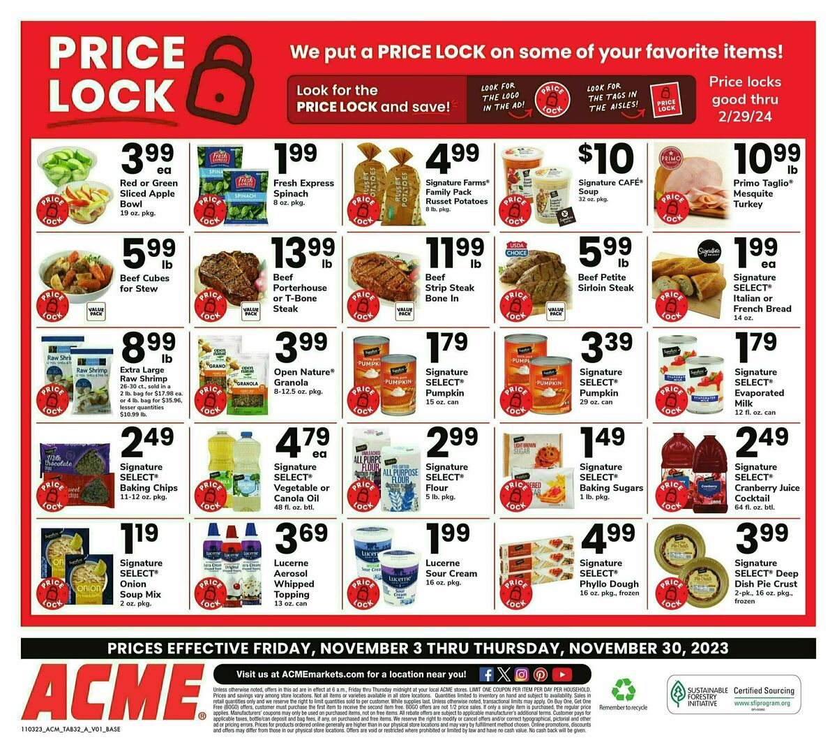 ACME Markets Big Book of Savings Weekly Ad from November 3