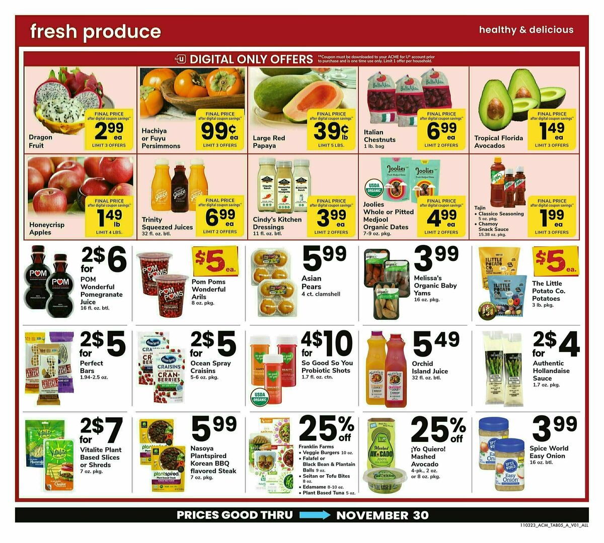 ACME Markets Big Book of Savings Weekly Ad from November 3