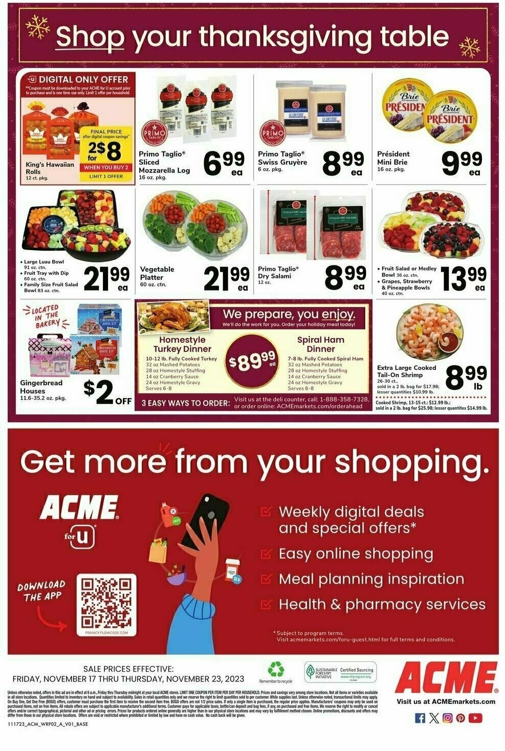 ACME Markets Weekly Ad from November 17