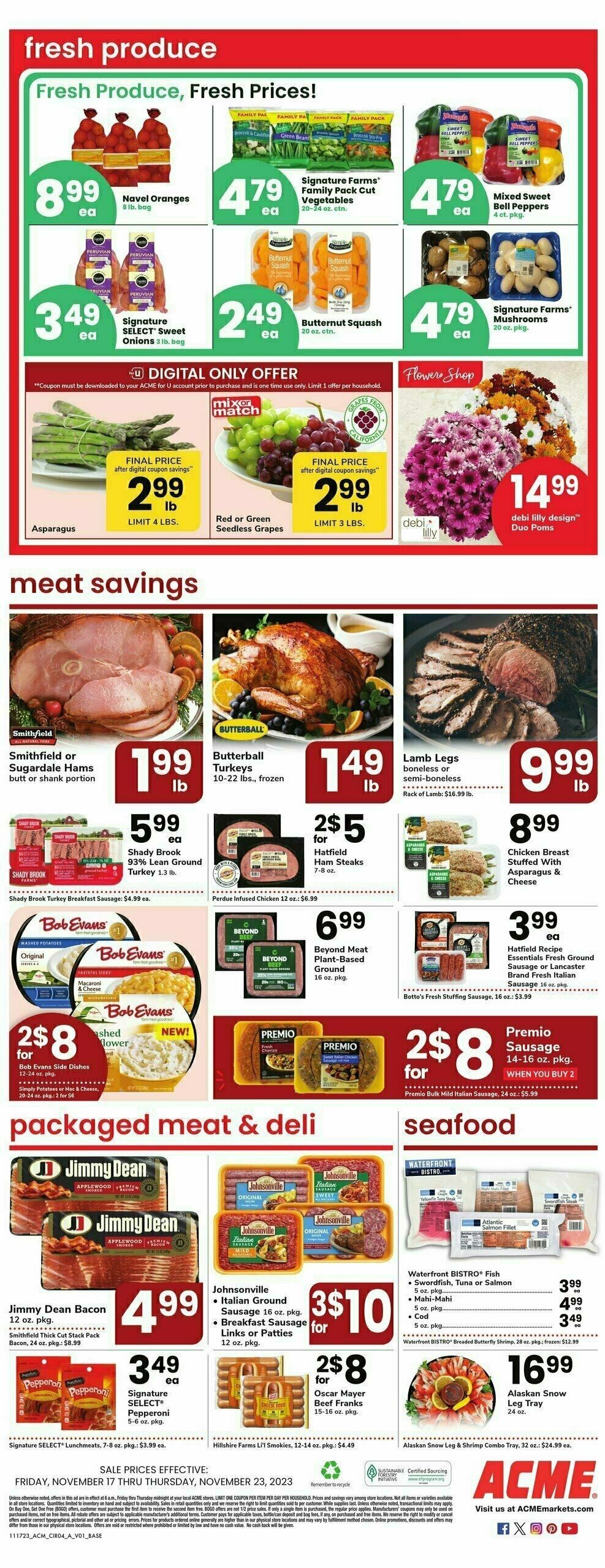 ACME Markets Weekly Ad from November 17