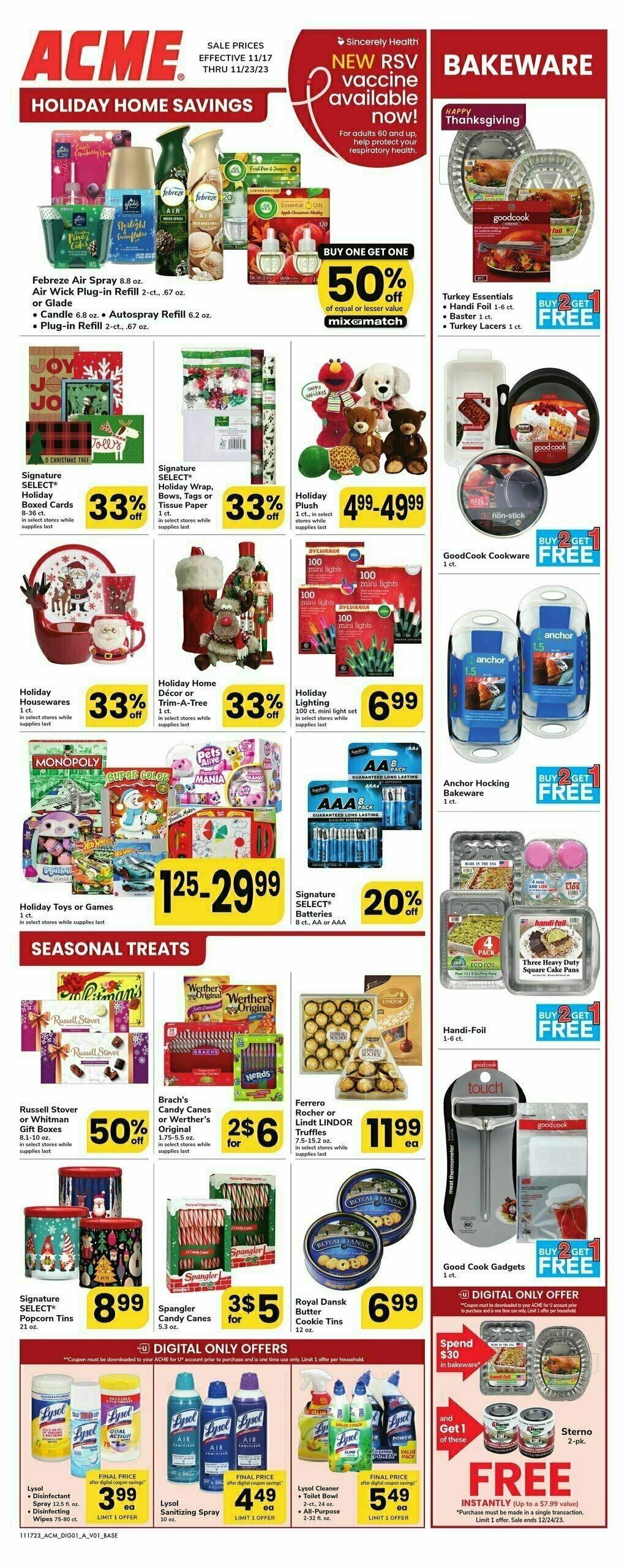 ACME Markets Health, Home & Beauty Weekly Ad from November 17