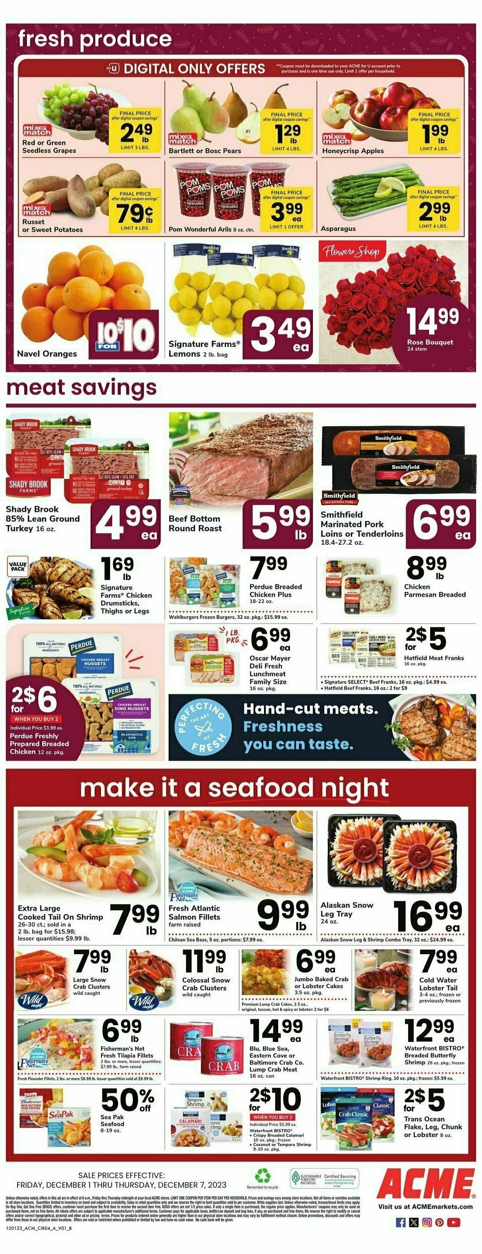 ACME Markets Weekly Ad from December 1