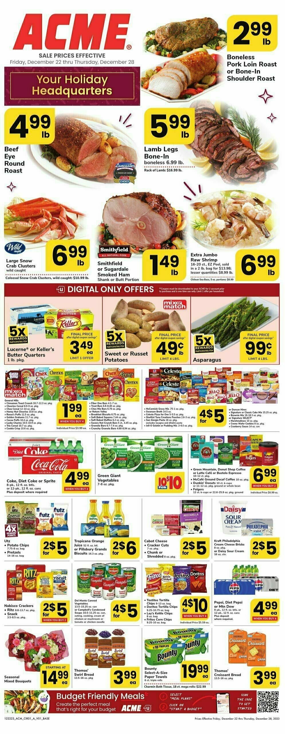 ACME Markets Weekly Ad from December 22