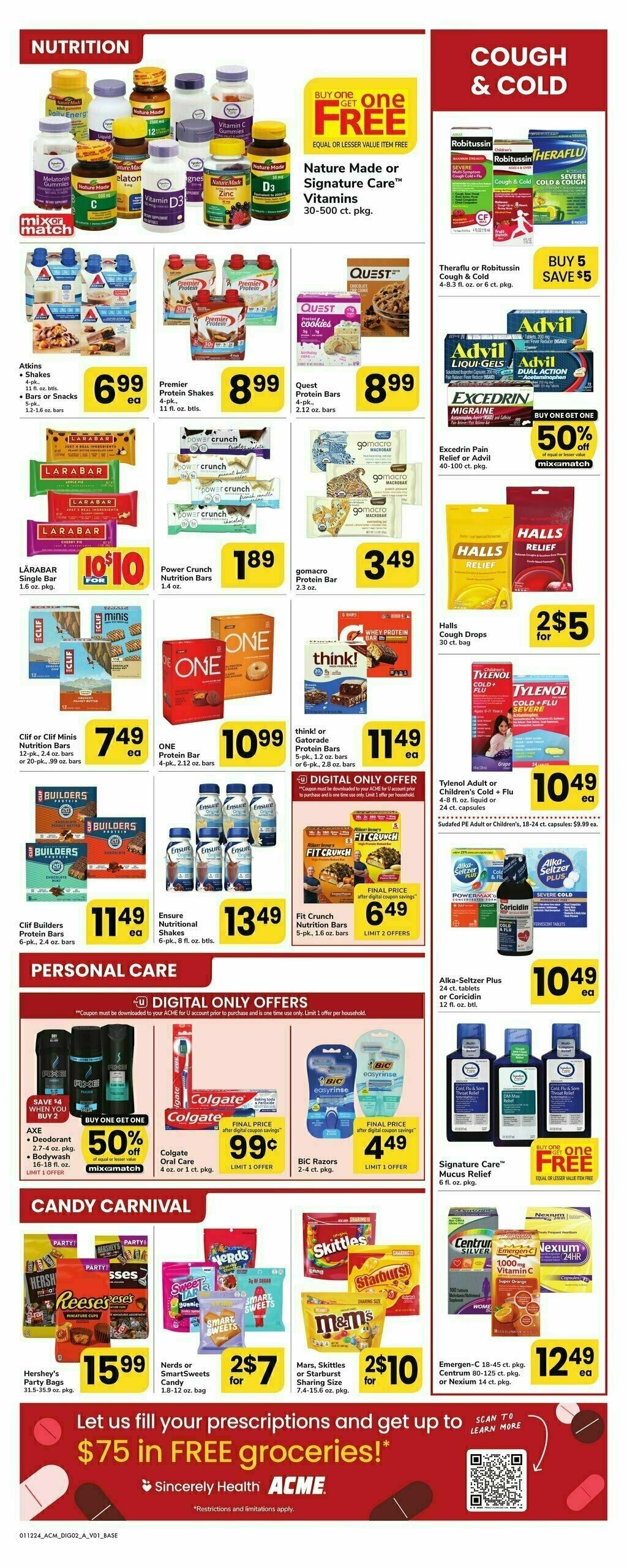 ACME Markets Health, Home & Beauty Weekly Ad from January 12