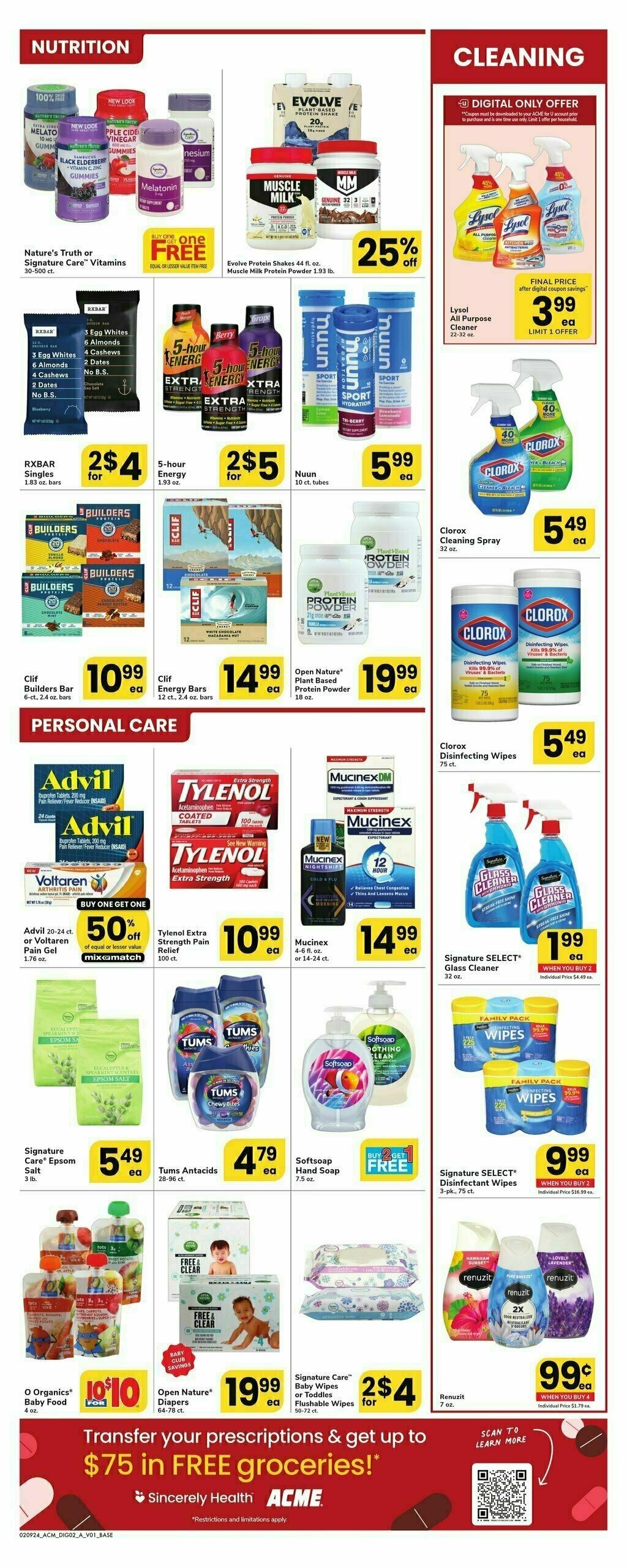 ACME Markets Health, Home & Beauty Weekly Ad from February 9