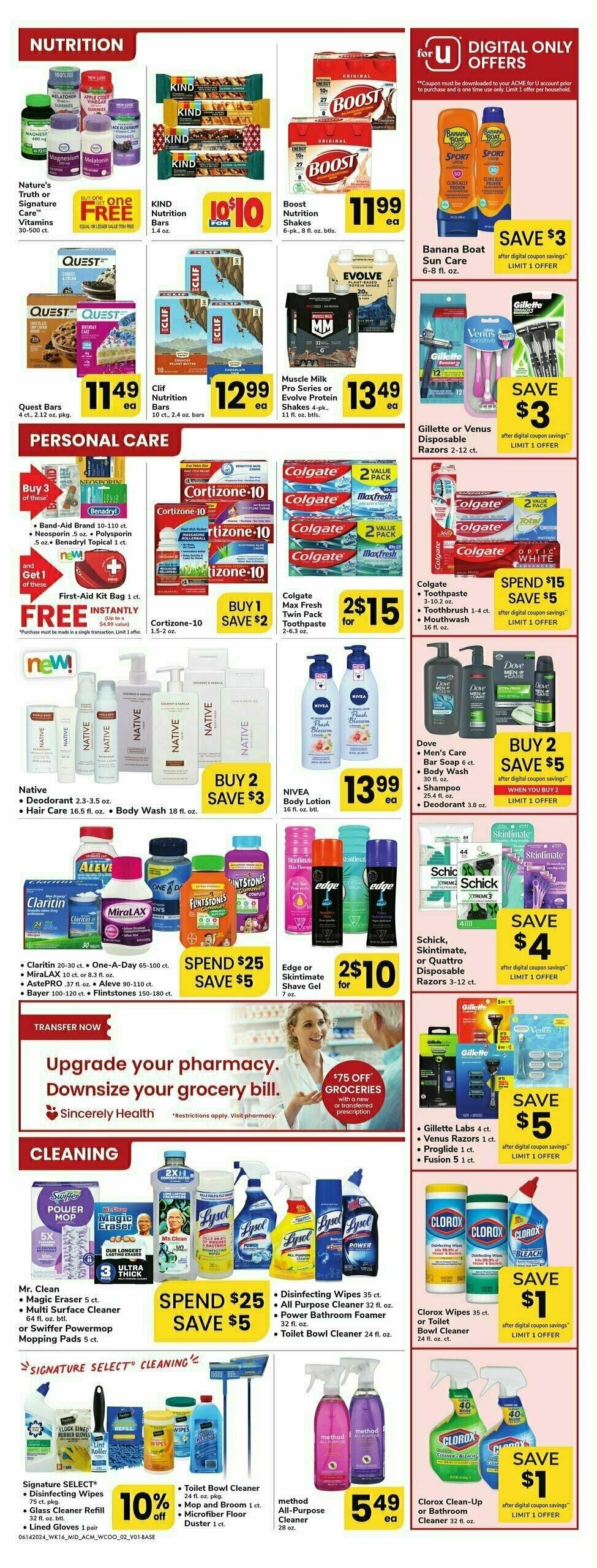 ACME Markets Health, Home & Beauty Weekly Ad from June 14