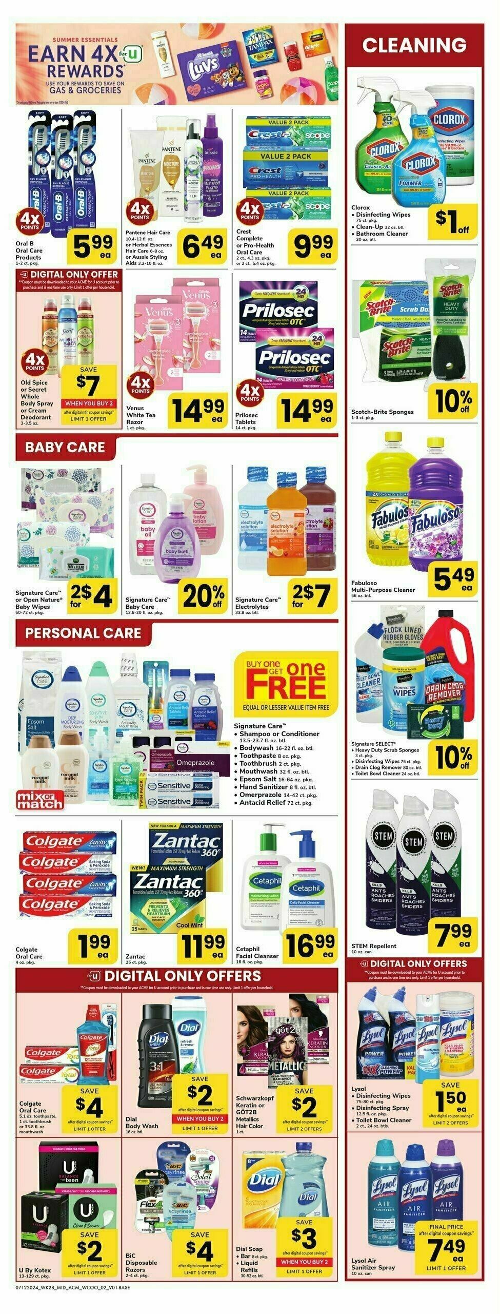 ACME Markets Health, Home & Beauty Weekly Ad from July 12