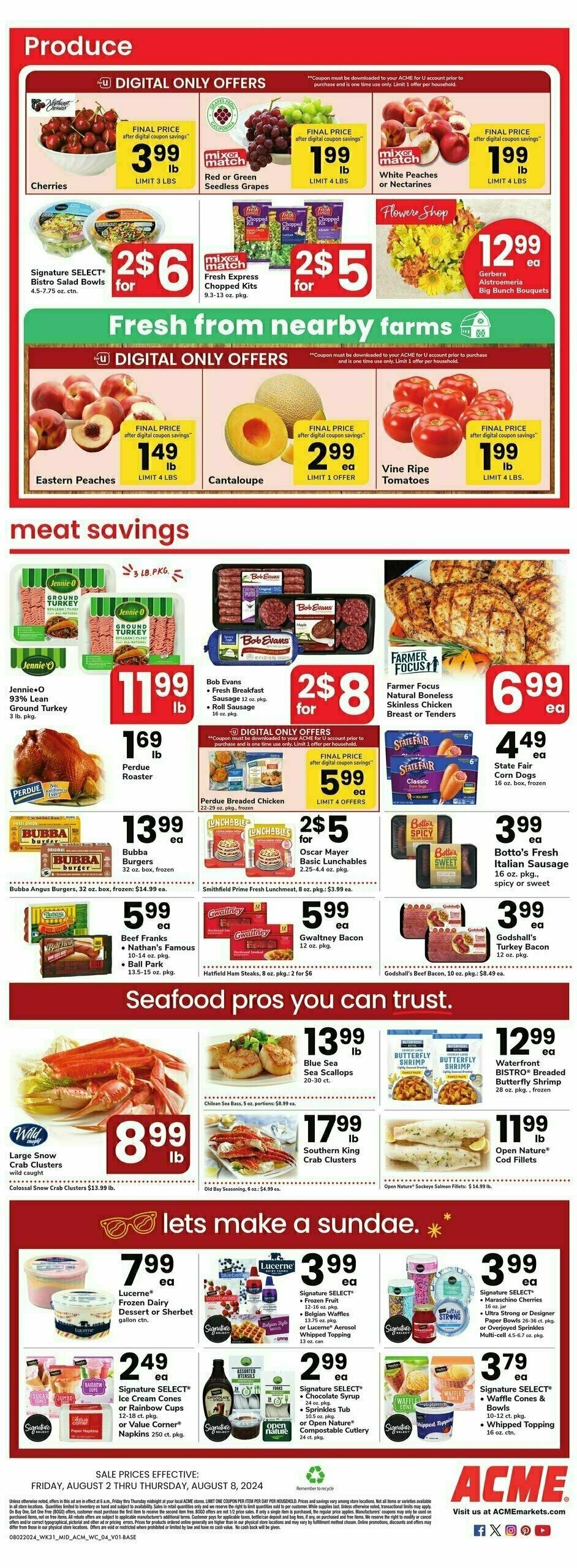 ACME Markets Weekly Ad from August 2