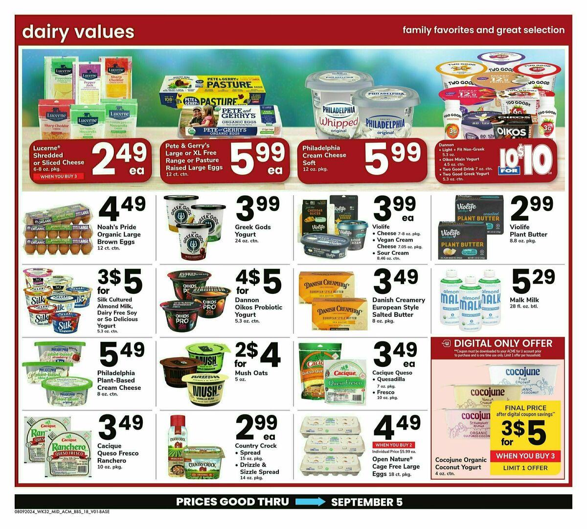 ACME Markets Weekly Ad from August 9