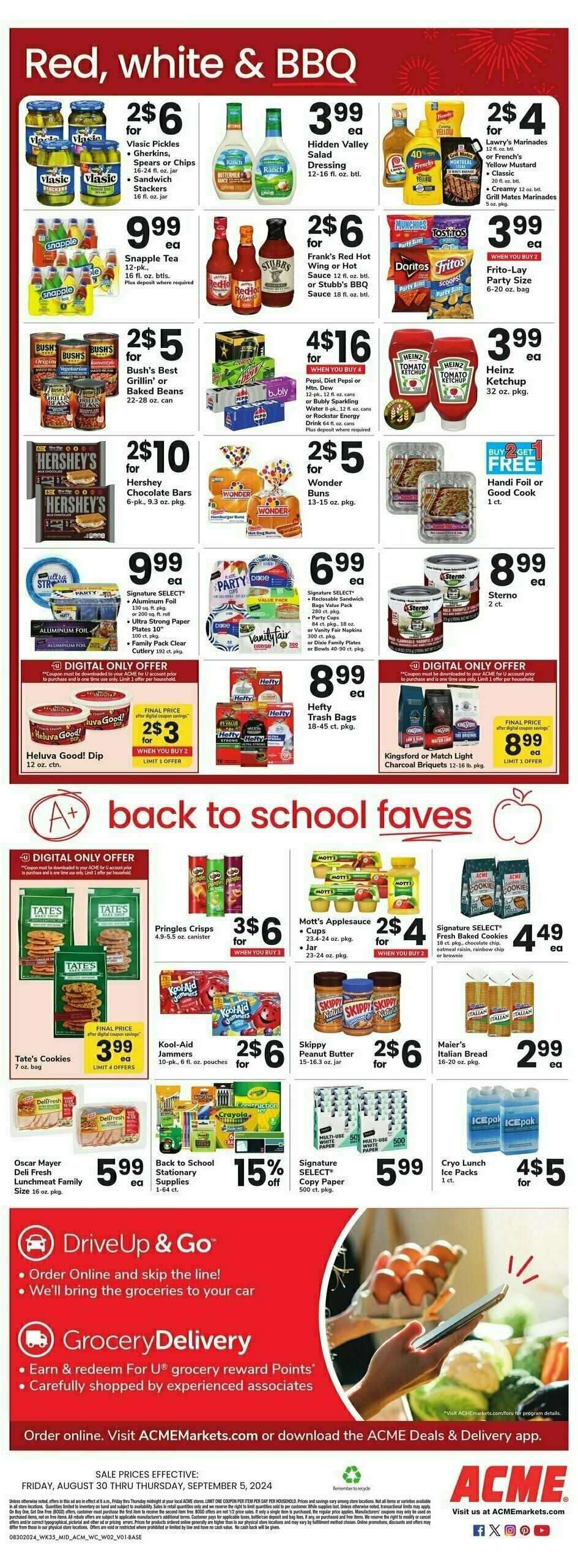 ACME Markets Weekly Ad from August 30