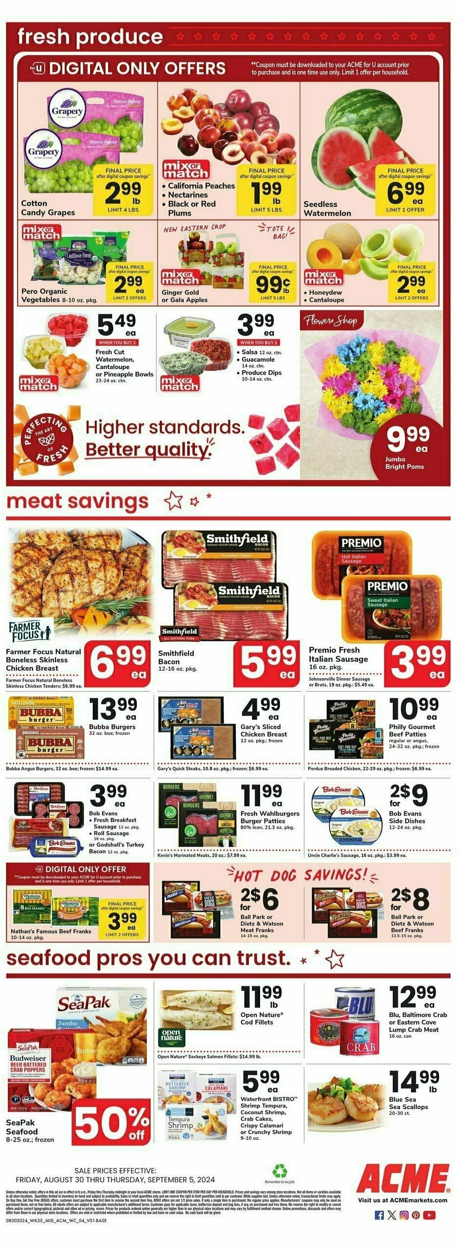 ACME Markets Weekly Ad from August 30