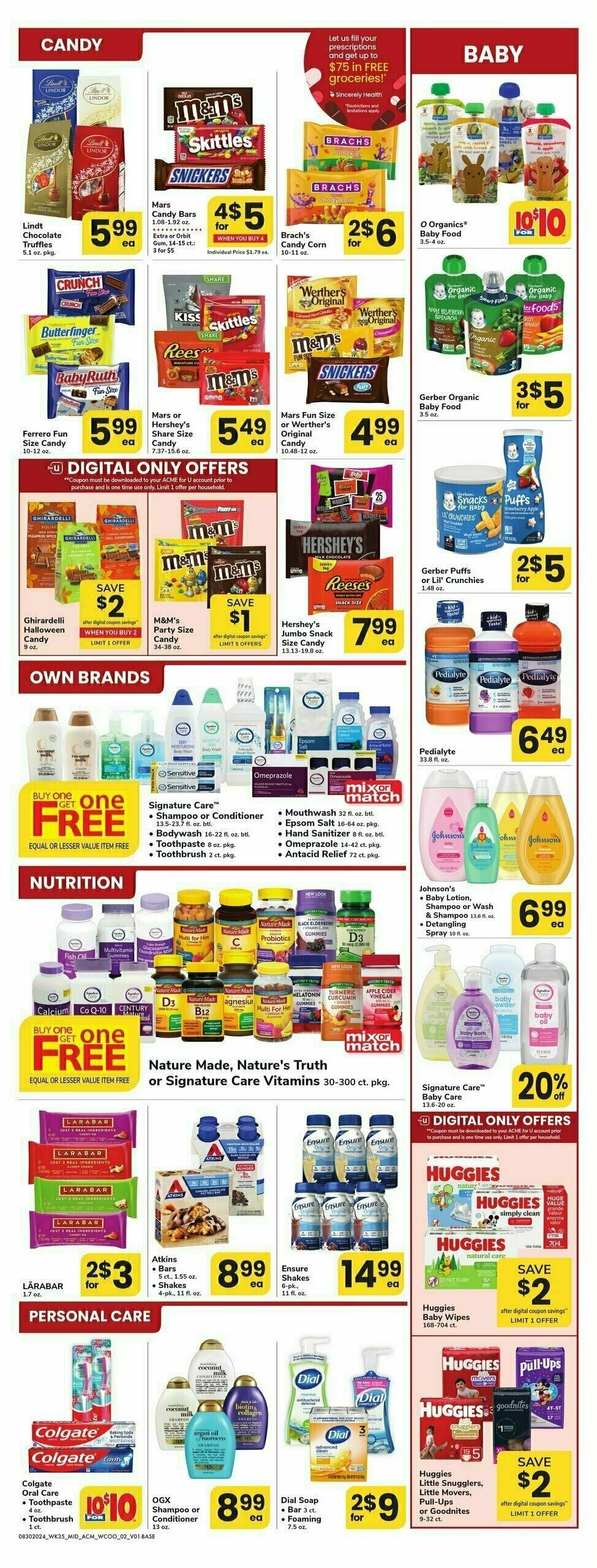 ACME Markets Health, Home & Beauty Weekly Ad from August 30