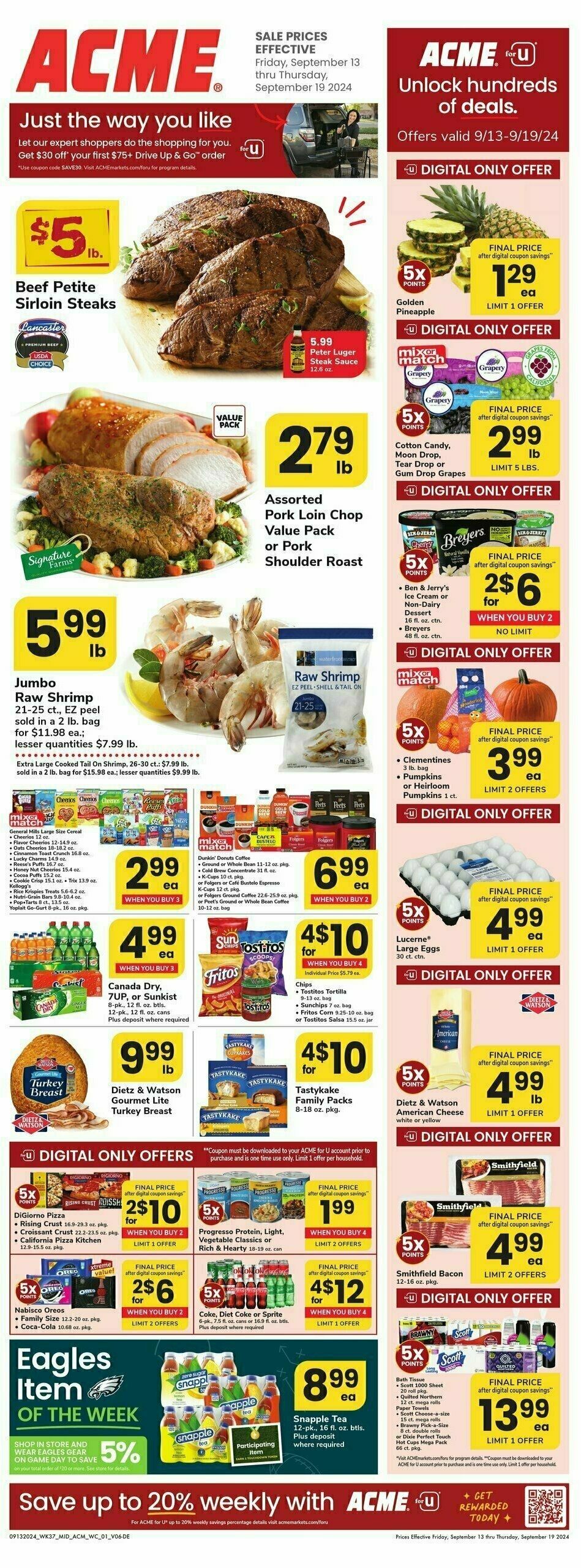 ACME Markets Weekly Ad from September 13