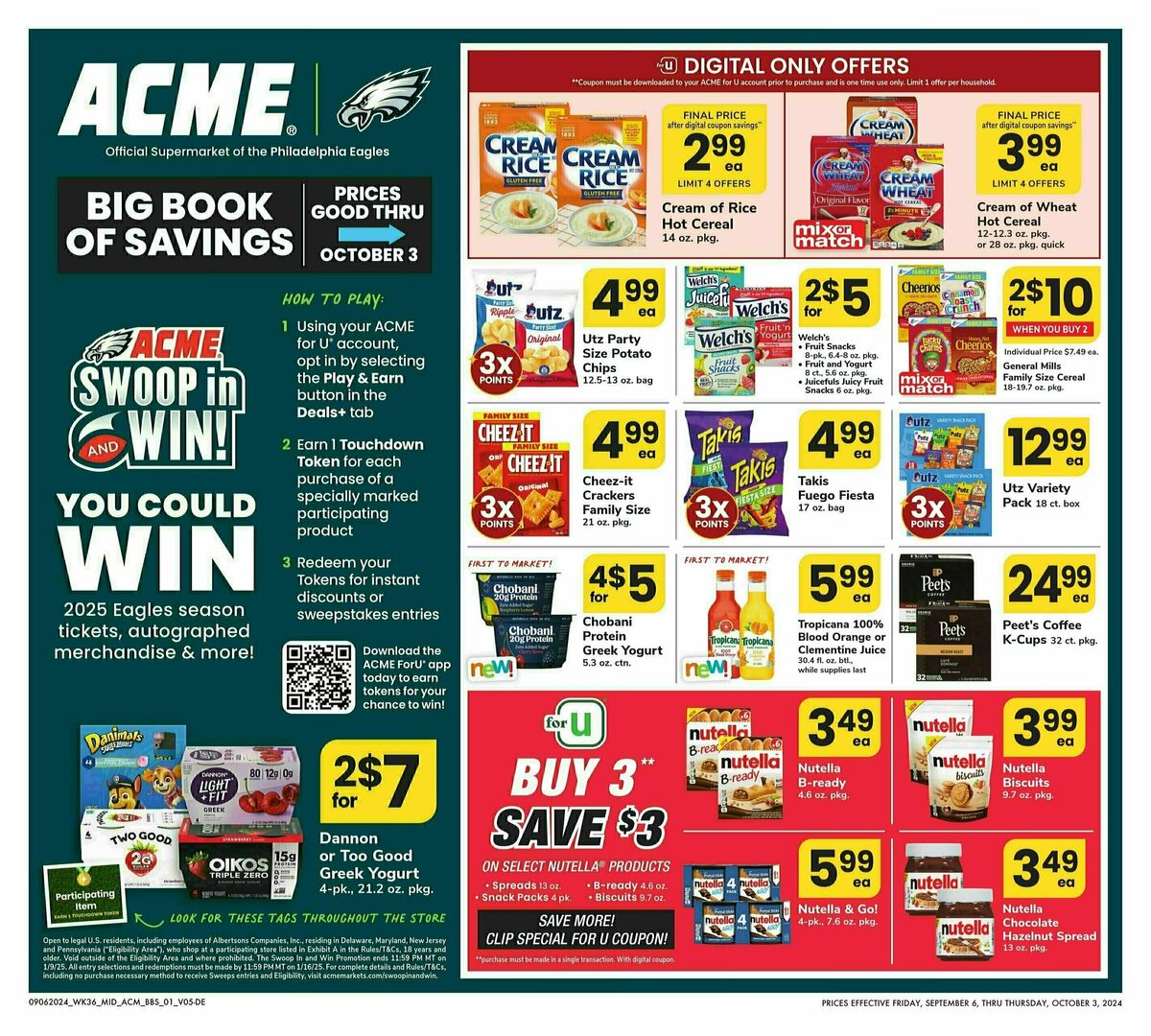 ACME Markets Big Book of Savings Weekly Ad from September 6