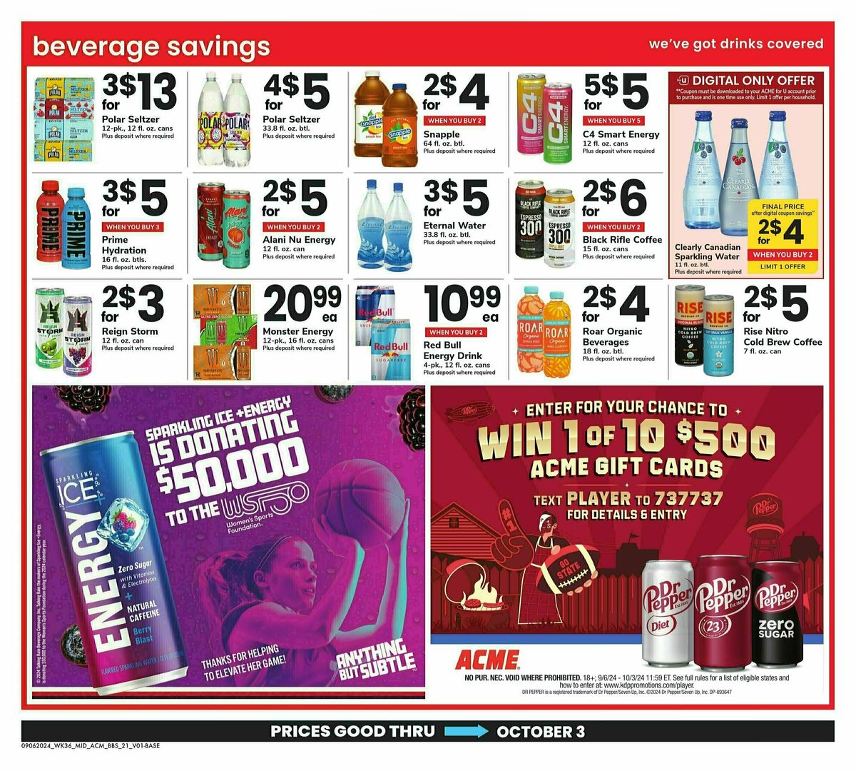 ACME Markets Big Book of Savings Weekly Ad from September 6