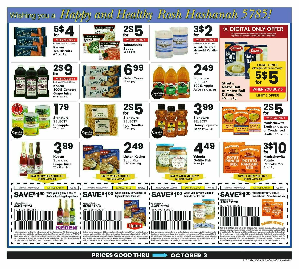 ACME Markets Big Book of Savings Weekly Ad from September 6