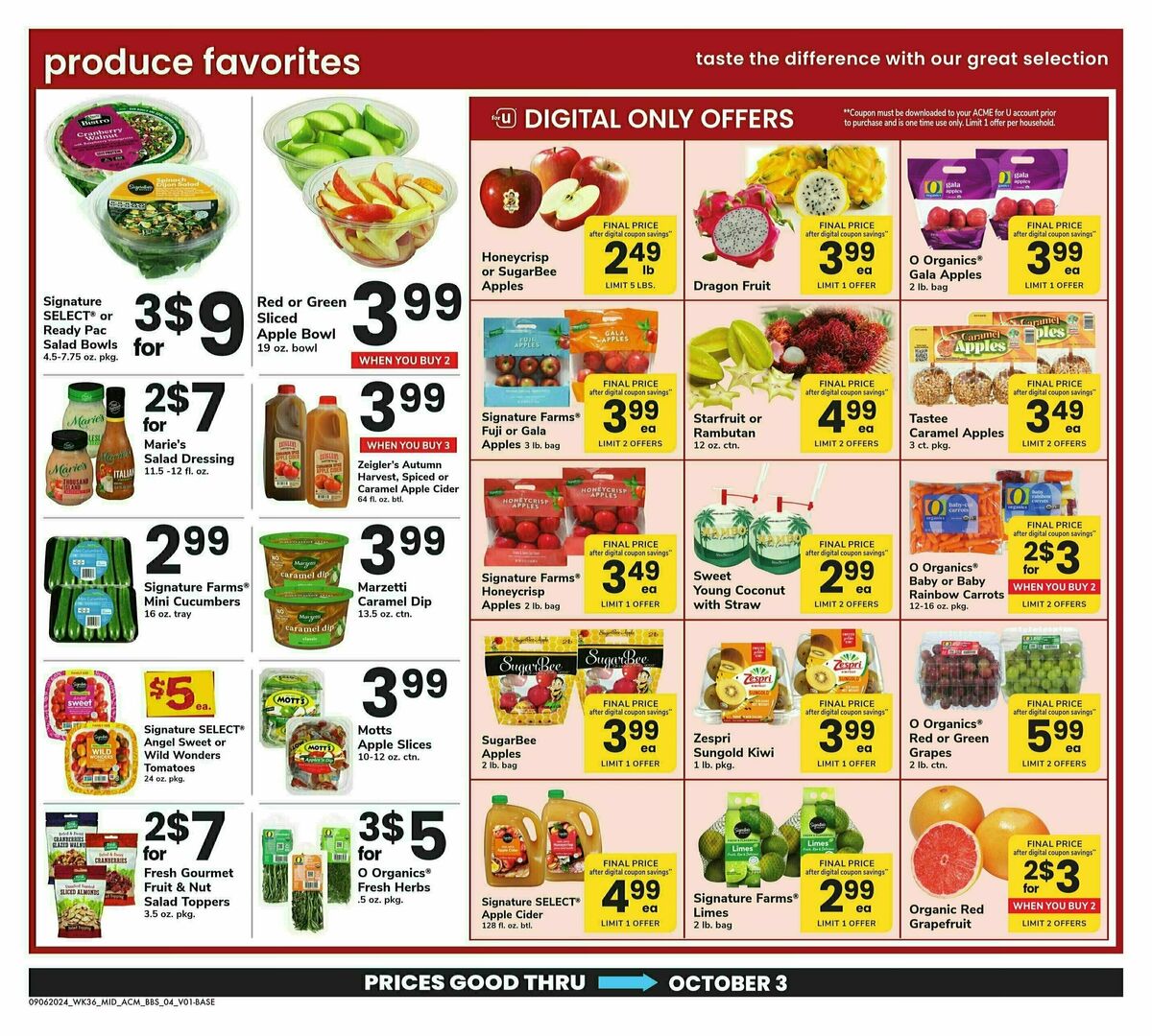 ACME Markets Big Book of Savings Weekly Ad from September 6