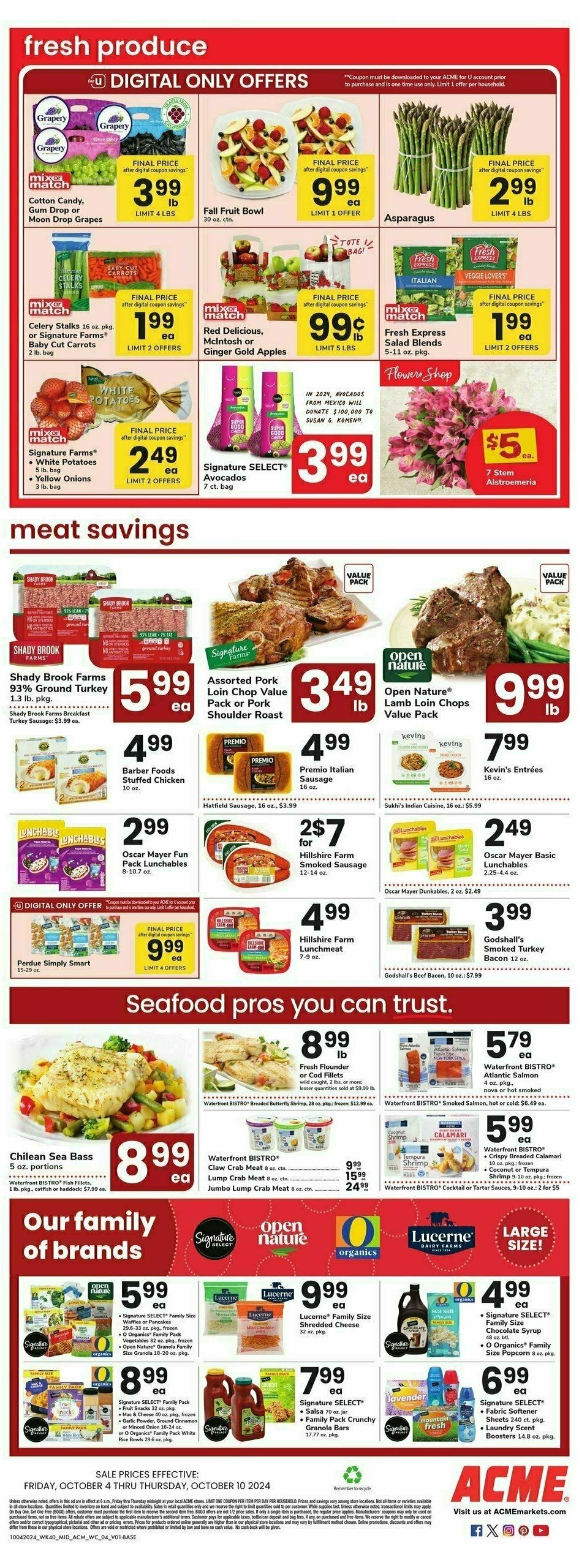 ACME Markets Weekly Ad from October 4