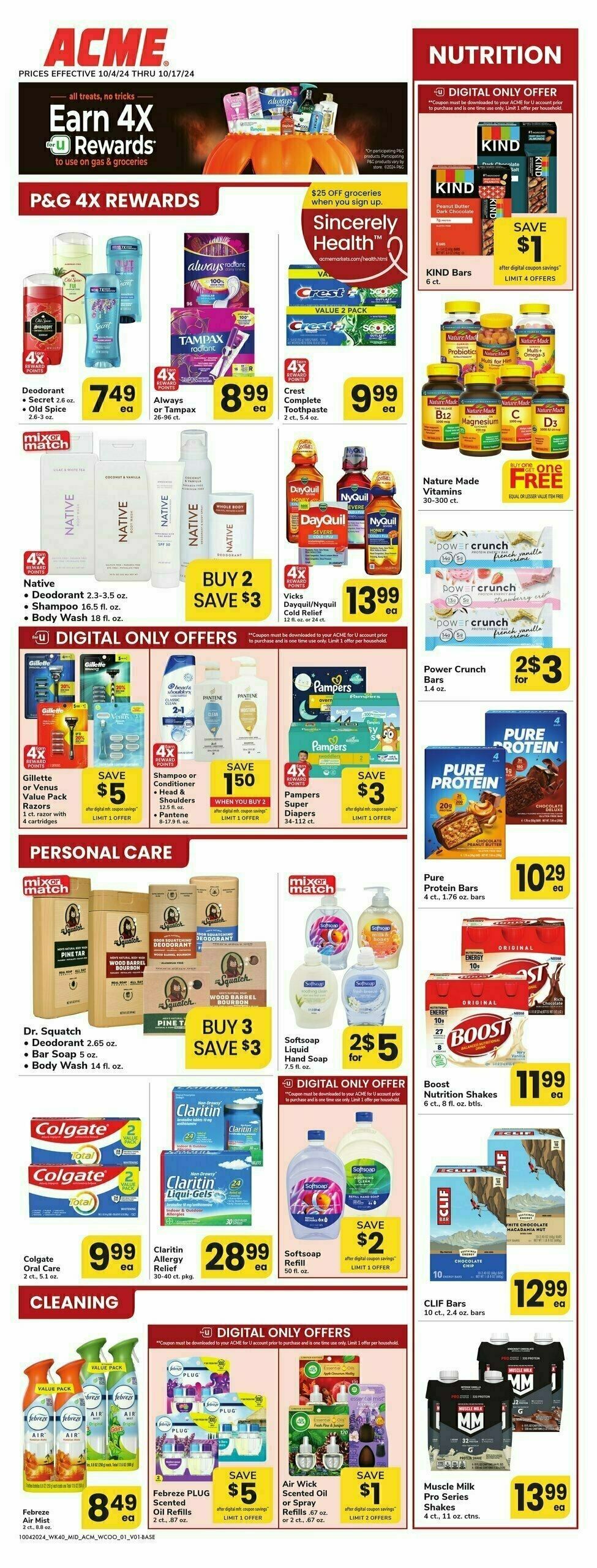 ACME Markets Weekly Ad from October 4