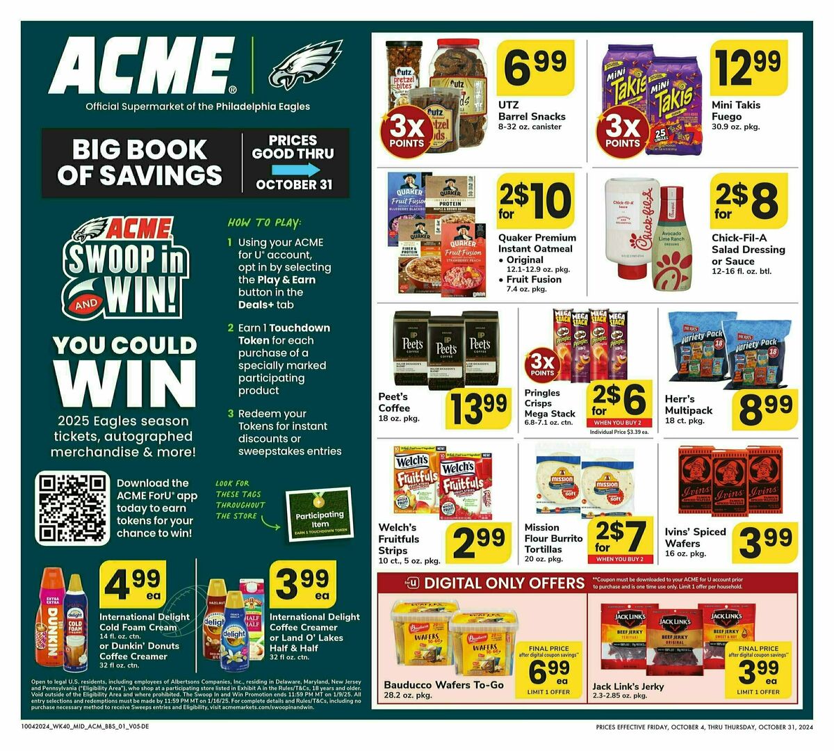 ACME Markets Big Book of Savings Weekly Ad from October 4