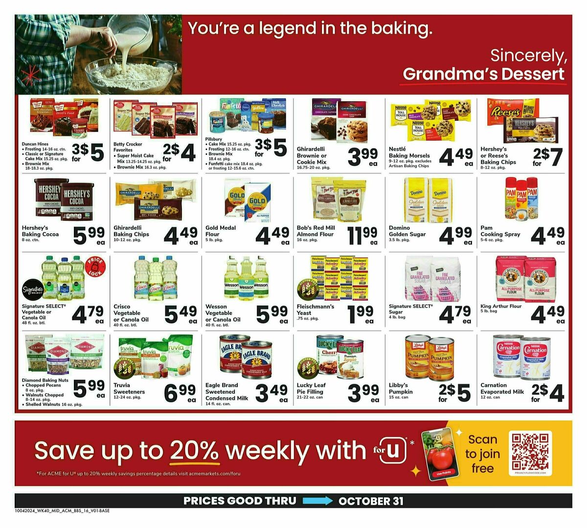 ACME Markets Big Book of Savings Weekly Ad from October 4